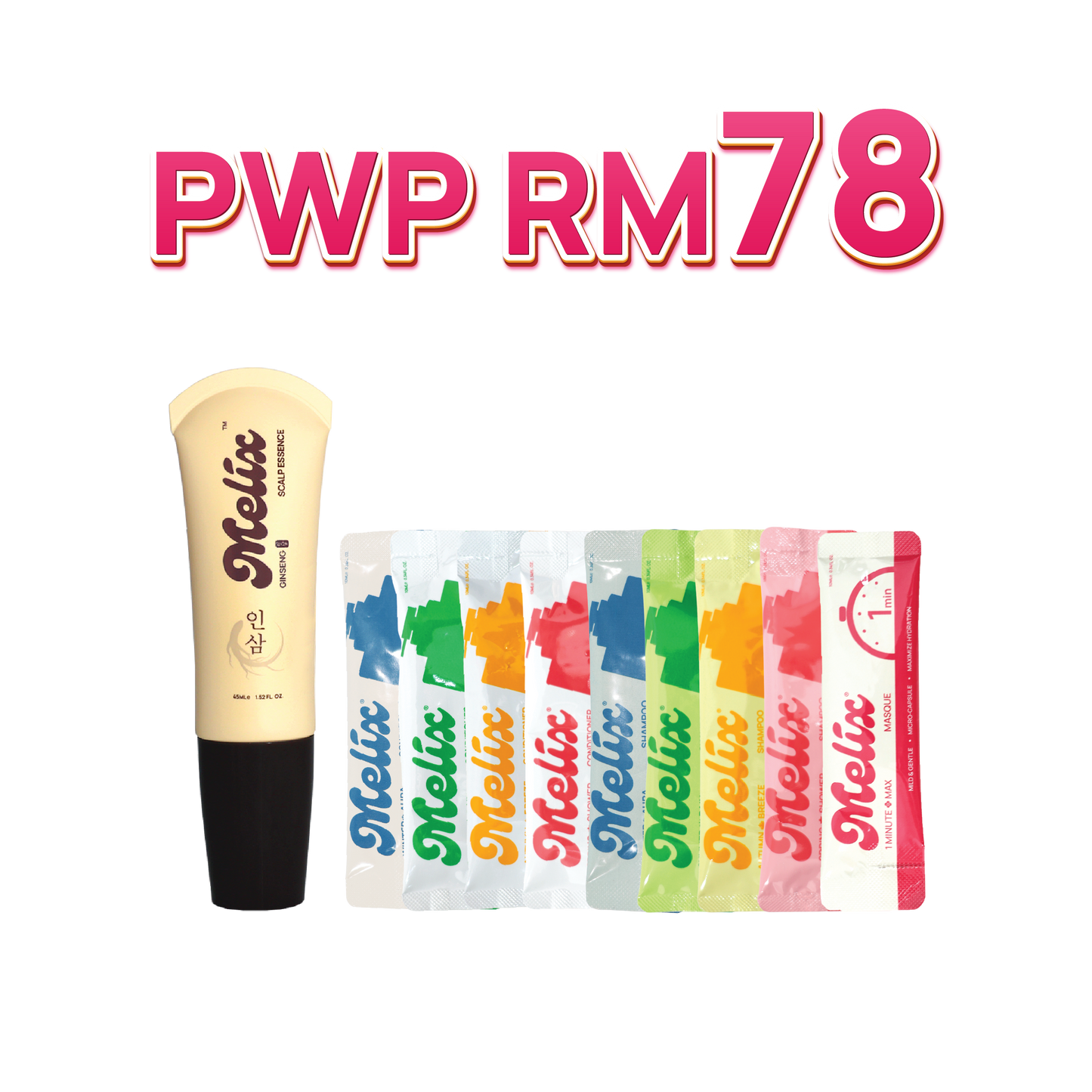 45ml Ginseng + All Series 10ml Sachets