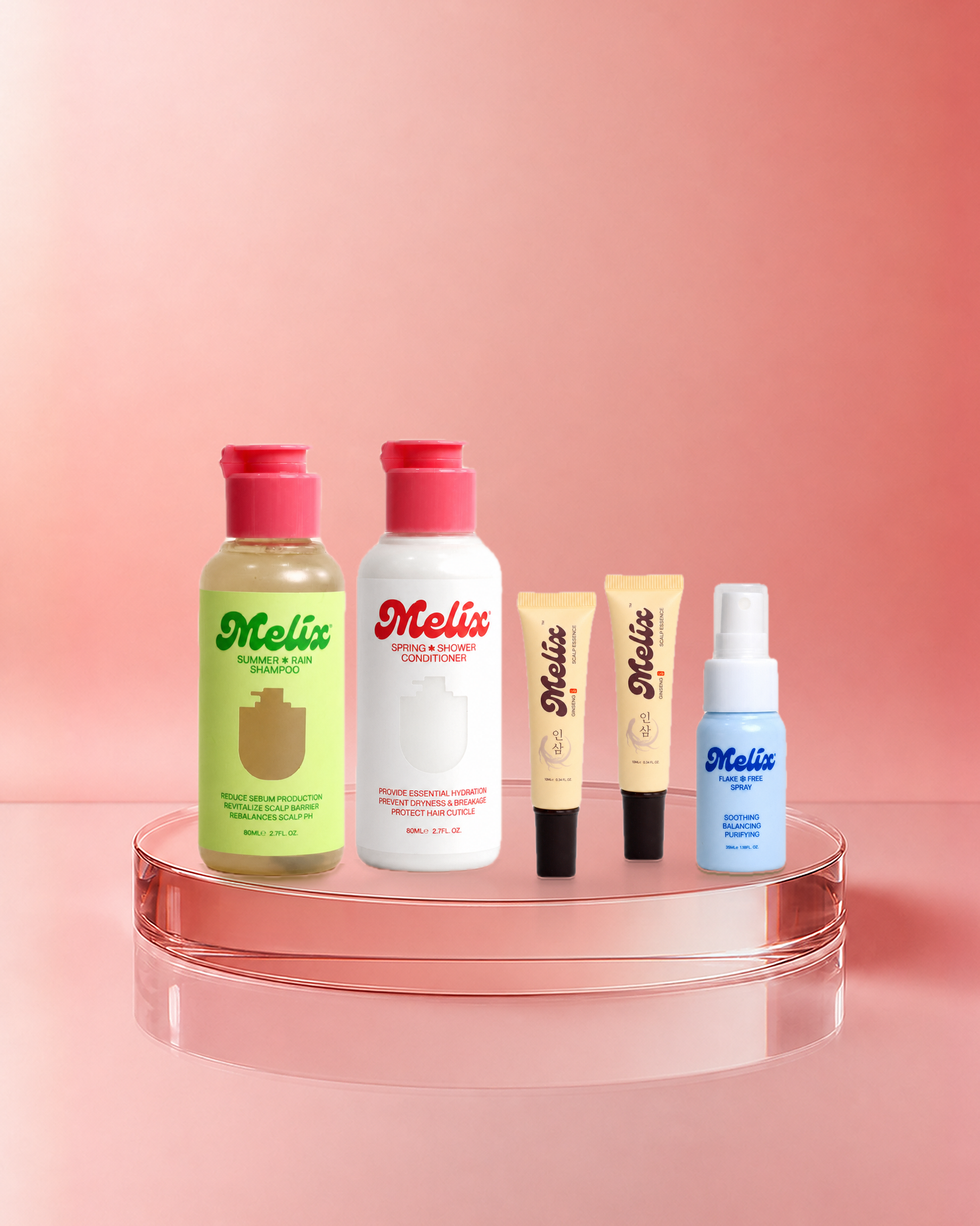 Anti Hair Fall Trial Set - Summer Rain Shampoo, Spring Shower Conditioner and Flake Free